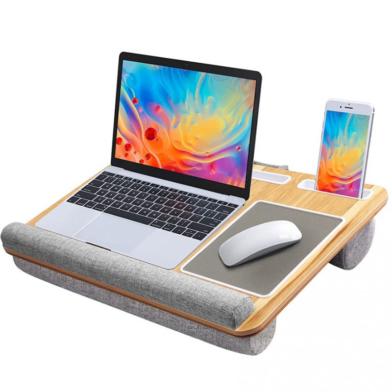 HUANUO Lap Desk – Fits up to 17 inches Laptop Desk, Built in Mouse Pad ...