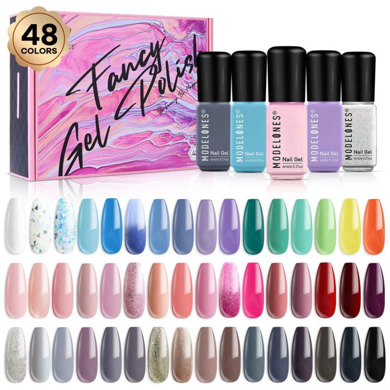 Gel Nail Polish 48 PCS Colors Winter Spring Holiday 6ml Gel Polish Set