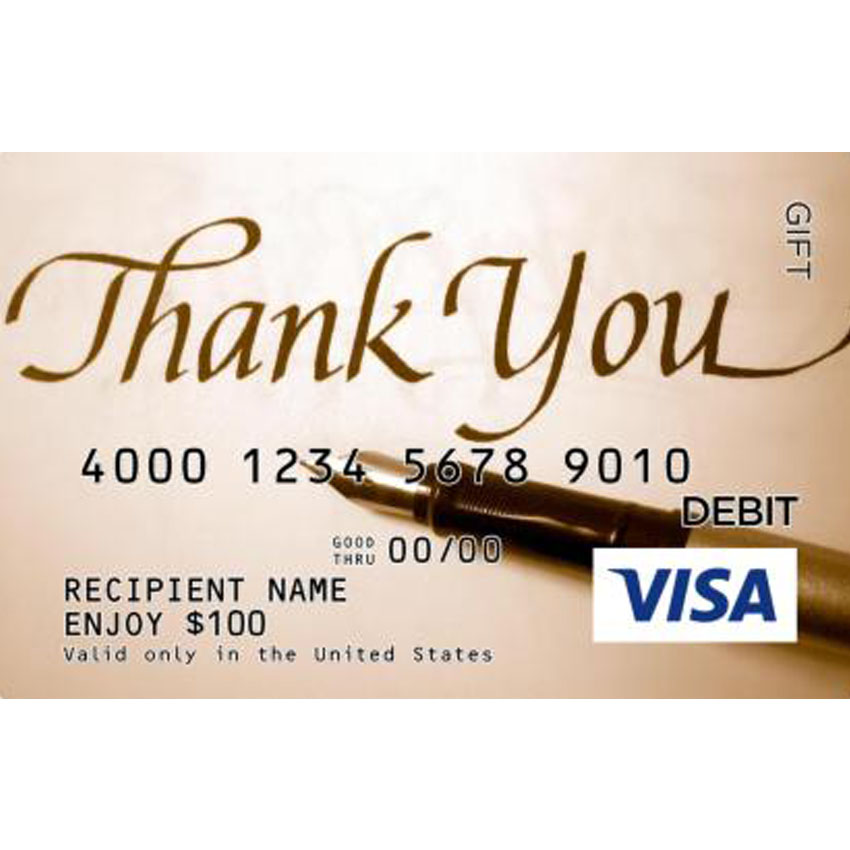 Visa Thank You Gift Card 50 AHIENLE